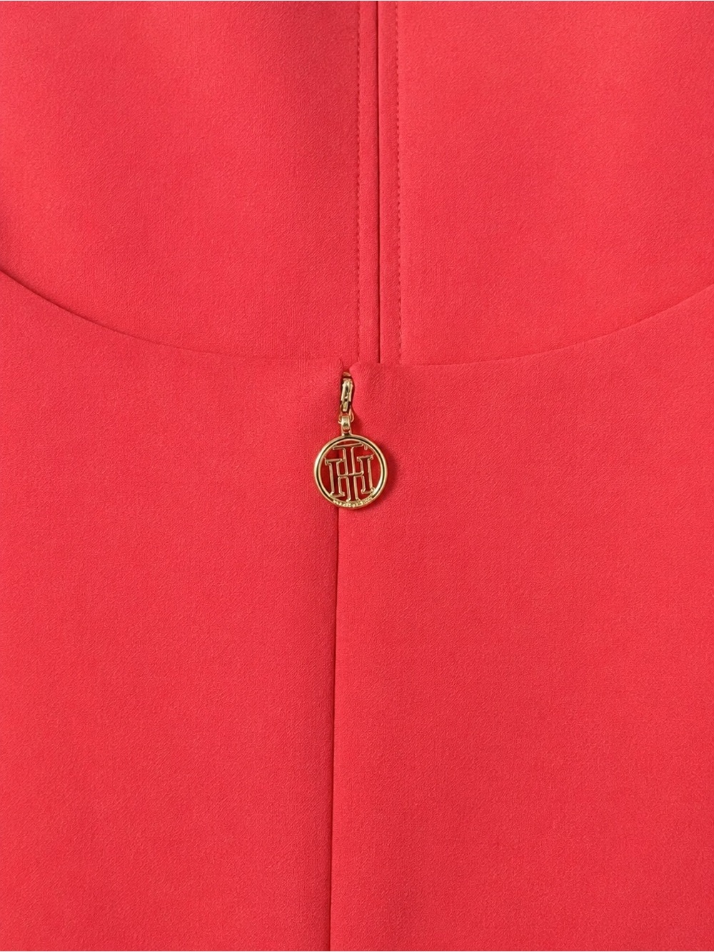 Tommy Hilfiger Coral Pink Zip Back Sheath Dress Size 6 - Picture 4 of 4